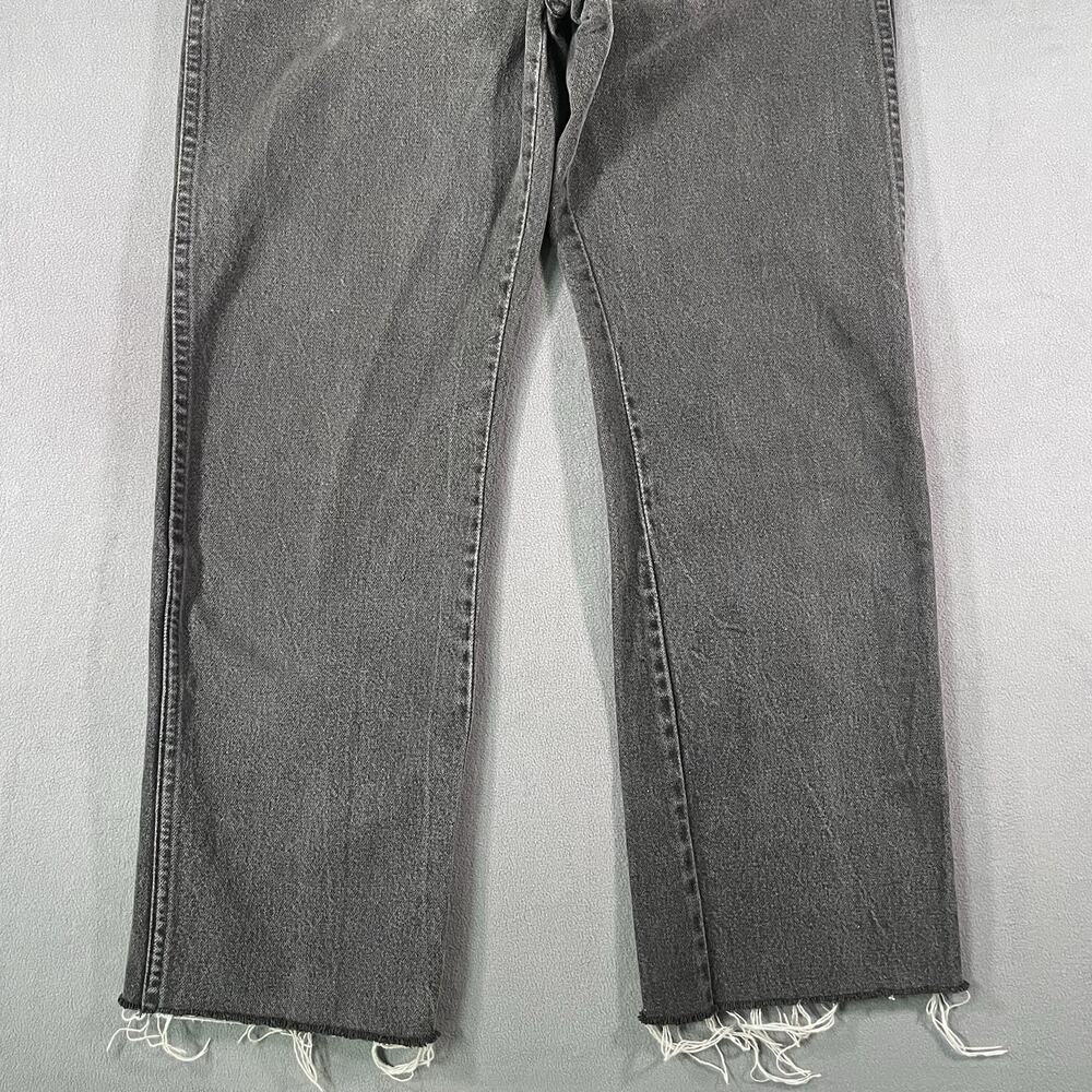VTG Wrangler Womens Cowboy Cut Jeans 13x28 Black USA Made 13MBKG Rodeo Western - Picture 2 of 10